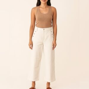 Juicy Couture Y2K wide-leg  High Rise Corduroy Pants Size 16 Color:  marshmallow